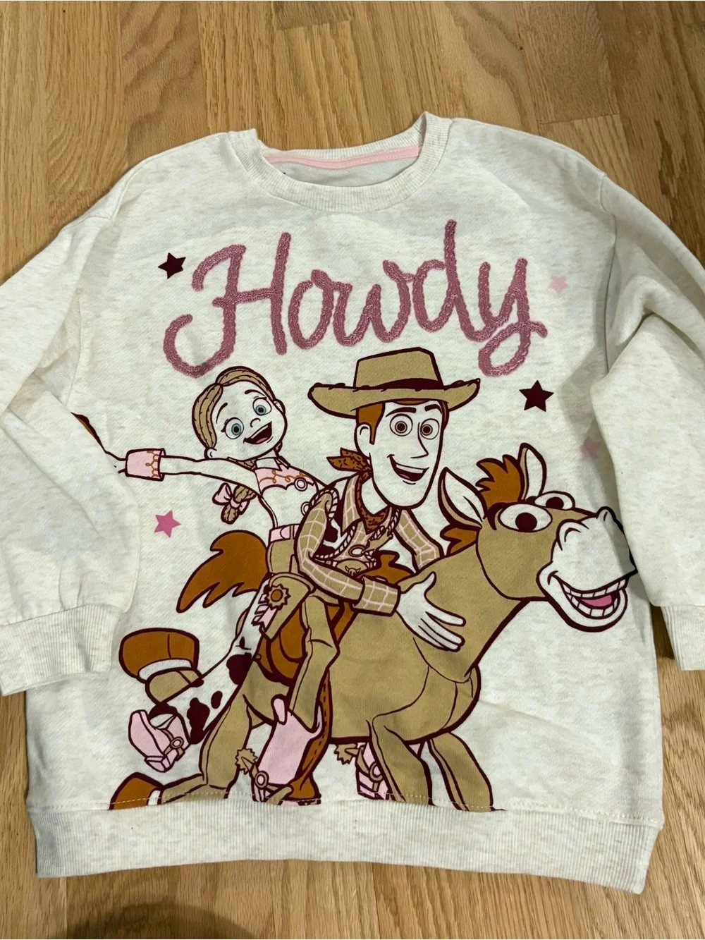 Disney 'Howdy' Toy Story Sweatshirt and Star Sweatshirt Pants Outfit NEW 5T